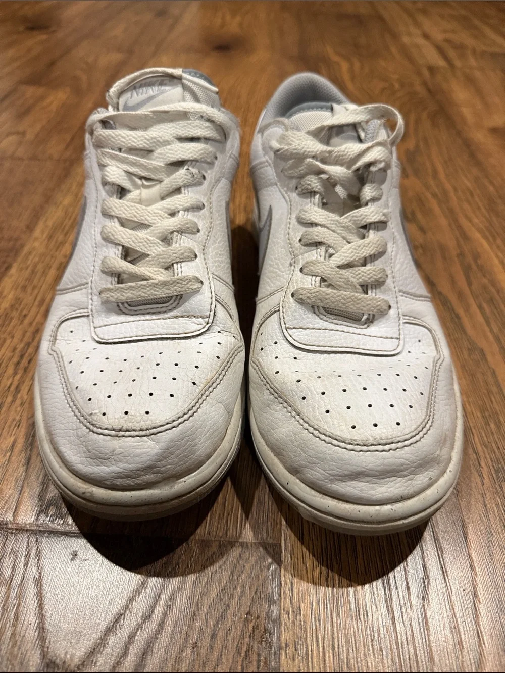 Nike Big Low White/Wolf Grey   Low-Top Sneakers